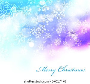 Vector elegant christmas background with beautiful snowflakes EPS10