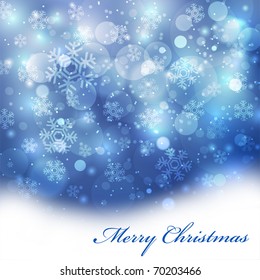 Vector elegant christmas background with beautiful snowflakes (eps10)