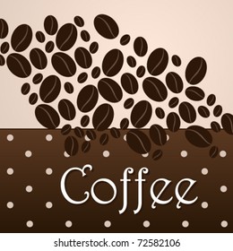 Vector elegant coffee themed background illustration
