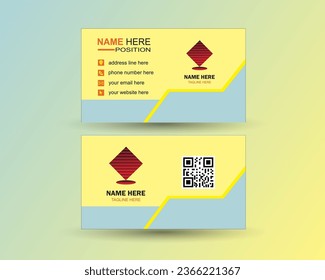 diseño de tarjetas corporativas con estilo vectorial