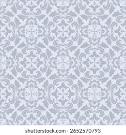 Vector Elegant Damask Seamless Pattern for Wallpaper, Fabric, Branding, Packaging, Invitations, Wedding, Home Decor Design