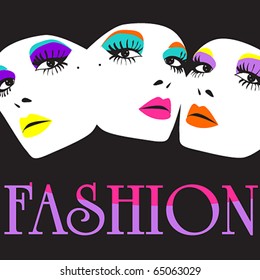 Vector elegant fashion illustration