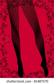 Vector elegant fashion illustration
