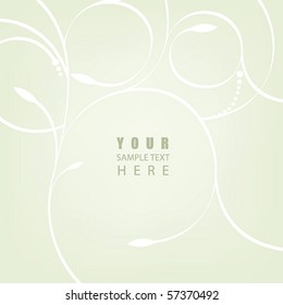 Vector elegant floral abstract business background