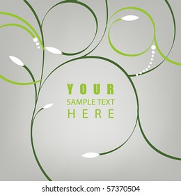 Vector elegant floral abstract business background