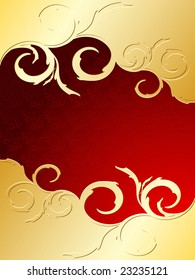vector elegant floral frame for your text