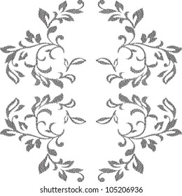 Vector elegant flower design element
