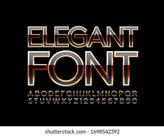 Vintage Modern Line Alphabet Font Line Stock Vector (Royalty Free ...