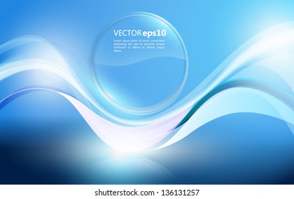 Vector. Elegant fractal wave