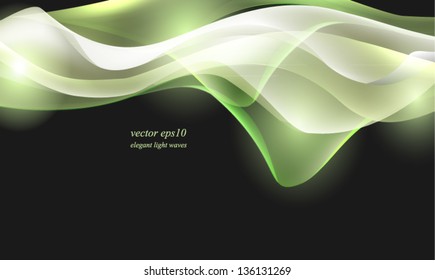 Vector. Elegant fractal wave