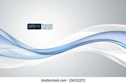 Vector. Elegant fractal wave