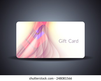 Vector elegant gift card design.
