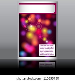 Vector elegant glittering music, party flyer, invitation illustration