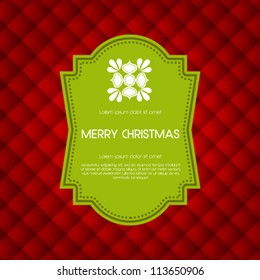 Vector elegant holiday invitation card design.