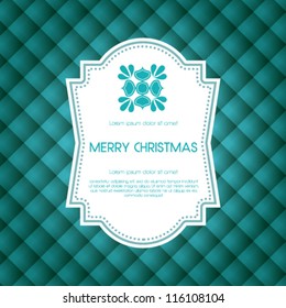 Vector elegant holiday invitation card design.