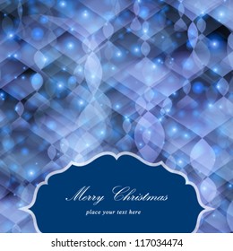 Vector elegant holiday invitation card design template.