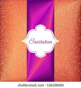 Vector elegant invitation card.