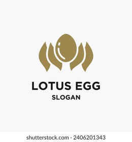 Vector elegant lotus flower logo concept