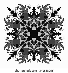 Vector elegant mandala with intricate detail oriental element of decor
