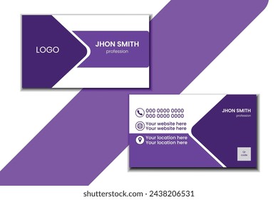 Vector elegant minimal business card template.