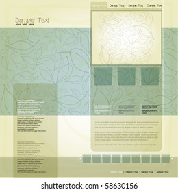 vector elegant modern website template