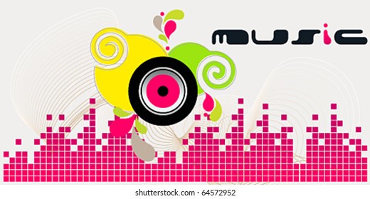 Vector elegant music background