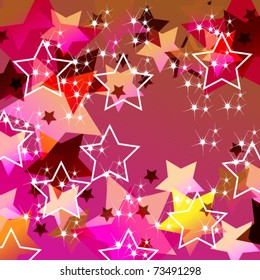 Vector elegant party background with stars