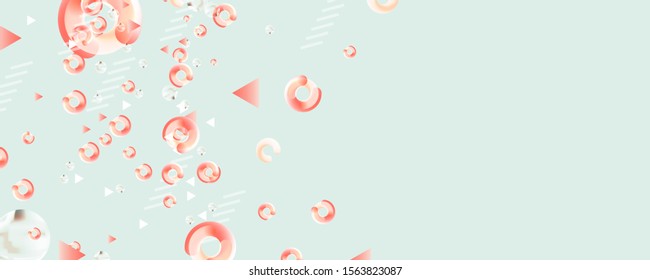 Vector Elegant pastel abstract neo mint color muted pale calm tones card templates