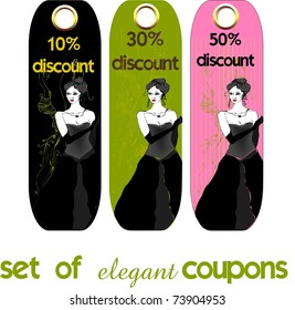 vector elegant price tags