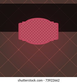 vector elegant retro label illustration