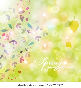 Vector elegant spring background.