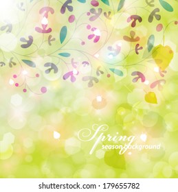 Vector elegant spring background.