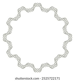 Vector elegante marco de estrella en estilo oriental. Aislado sobre fondo blanco