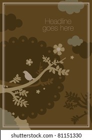 vector of elegant stylish nature background