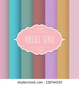 Vector elegant vintage card.