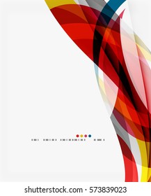 Vector elegant wave background. Template background for workflow layout, diagram, number options or web design