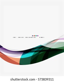 Vector elegant wave background. Template background for workflow layout, diagram, number options or web design