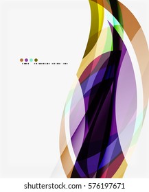Vector elegant wave background. Template background for workflow layout, diagram, number options or web design