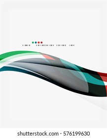 Vector elegant wave background. Template background for workflow layout, diagram, number options or web design