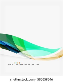 Vector elegant wave background. Template background for workflow layout, diagram, number options or web design