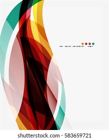 Vector elegant wave background. Template background for workflow layout, diagram, number options or web design