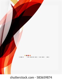 Vector elegant wave background. Template background for workflow layout, diagram, number options or web design
