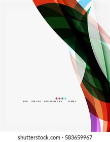 Vector elegant wave background. Template background for workflow layout, diagram, number options or web design