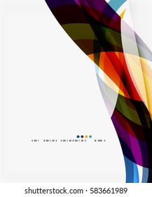 Vector elegant wave background. Template background for workflow layout, diagram, number options or web design