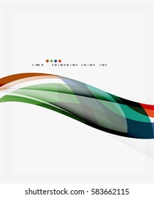 Vector elegant wave background. Template background for workflow layout, diagram, number options or web design