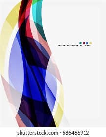 Vector elegant wave background. Template background for workflow layout, diagram, number options or web design
