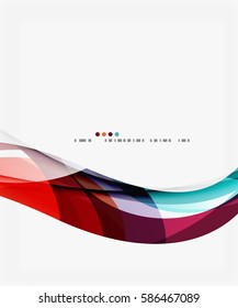 Vector elegant wave background. Template background for workflow layout, diagram, number options or web design