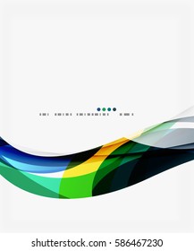 Vector elegant wave background. Template background for workflow layout, diagram, number options or web design