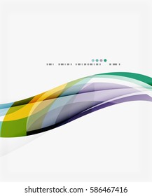 Vector elegant wave background. Template background for workflow layout, diagram, number options or web design