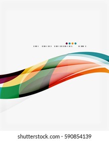Fundo de onda elegante do vetor. Plano de fundo do modelo para layout do fluxo de trabalho, diagrama, opções de número ou design da Web